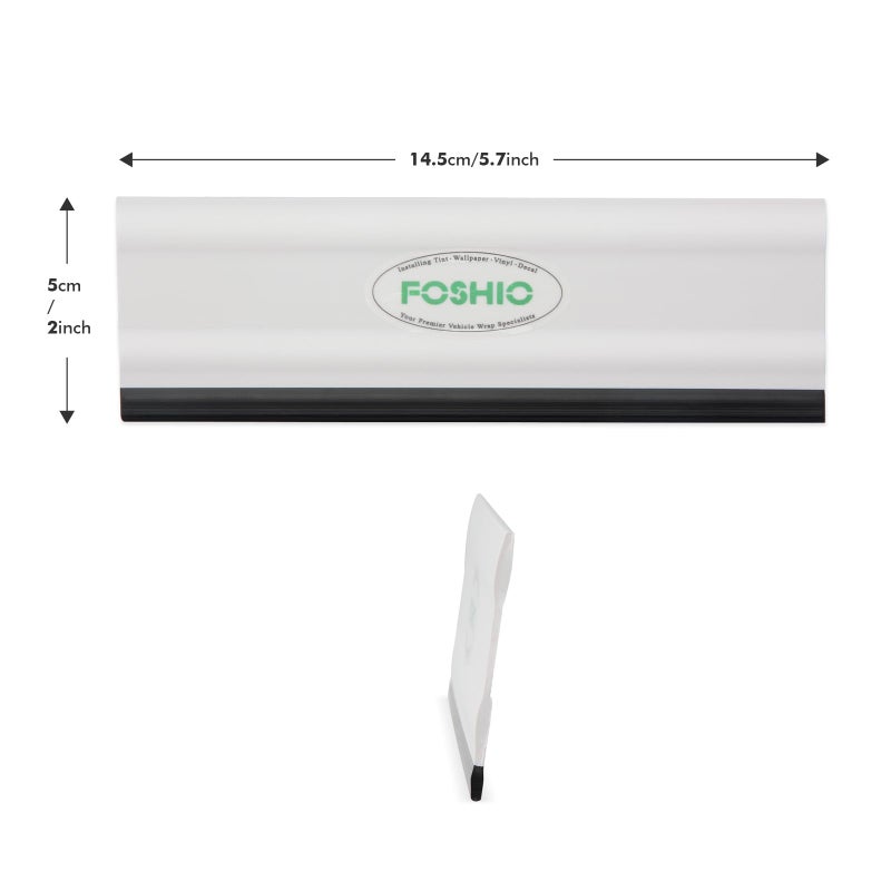 FOSHIO 6 Inch Rubber Squeegee for Kitchens, Glass, Shower and Car Windows, Pack of 3 (White) - Image 2